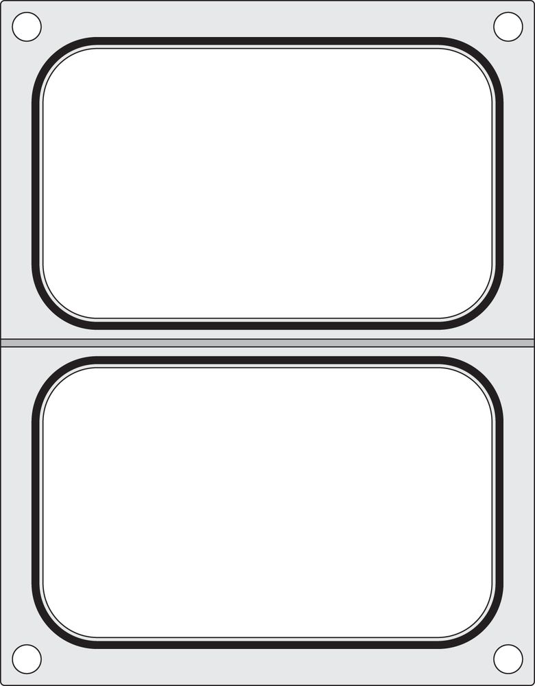 Tabuleiro para seladora térmica matrix, para dois tabuleiros de 178x113 mm