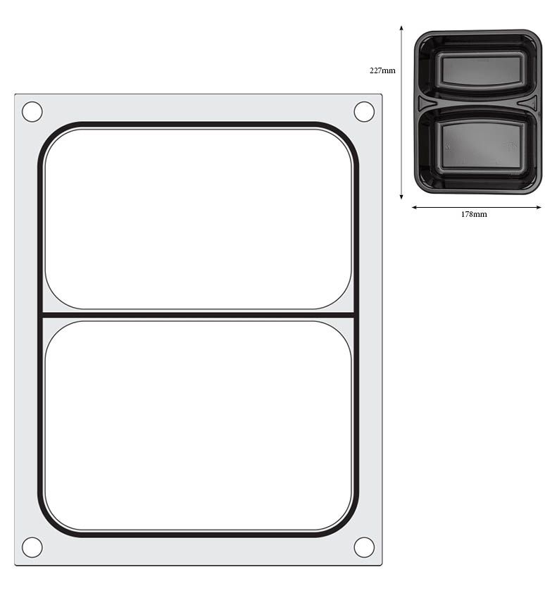 Tabuleiro para seladora térmica matrix, para um grande recipiente de sopa ø165 mm - Image 6