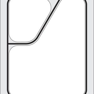 Tabuleiro para seladora térmica matrix, para um tabuleiro com 227x178 mm de dois compartimentos