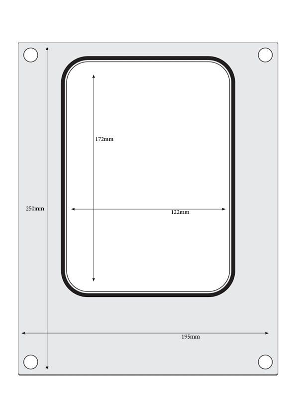 Tabuleiro para seladora térmica matrix, para um tabuleiro com um único compartimento com as medidas 187x137 mm - Image 2