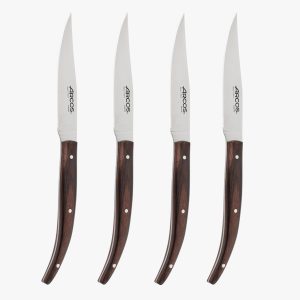 Arcos Conjunto de facas para carne e bife - Série The origin - Castanho
