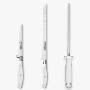 Arcos Conjunto de facas de chef - Série Riviera Blanc - Branco