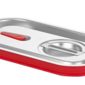 Tampa Gastronorm com aro em silicone, Kitchen Line, GN 1/4, 265x162mm
