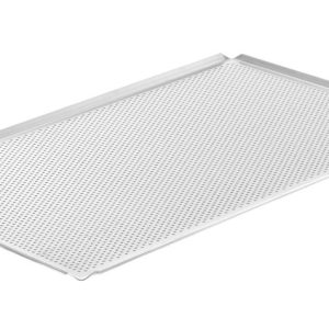 Tabuleiro, perfurado, 4 bordas, GN 1/1, Prateado, 530x325x(H)10mm, Retangular