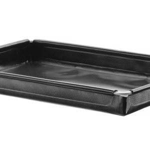 Tabuleiro para forno de alta velocidade, antiaderente, reforçado, Preto, 290x190x(H)30mm