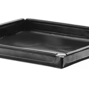 Tabuleiro para forno de alta velocidade, antiaderente, reforçado, Preto, 290x290x(H)20mm, Quadrado