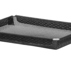 Tabuleiro para forno de alta velocidade, antiaderente, reforçado, Perforado, Preto, 290x190x(H)30mm