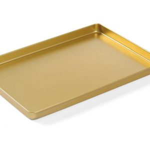 Tabuleiro de apresentação dourado, 300x200x(H)20mm