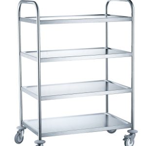 Carrinho de serviço com 4 prateleiras, 905x585x(H)1245mm