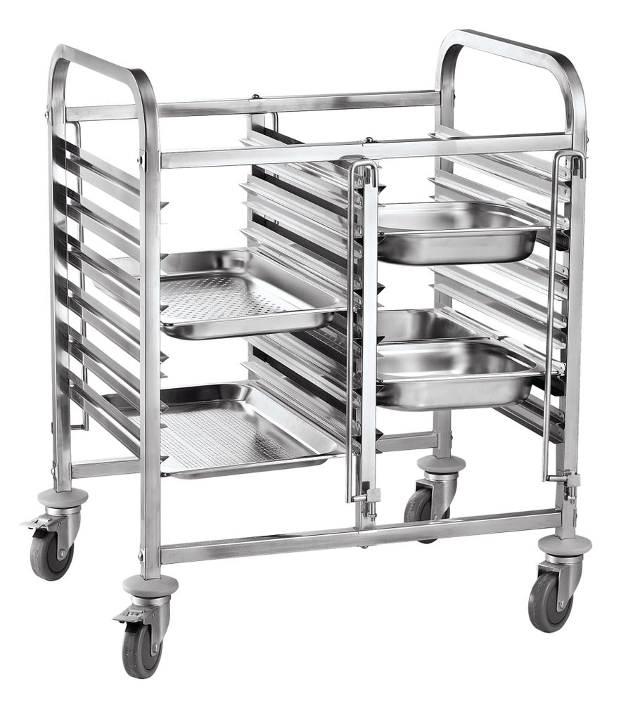 Carrinho móvel duplo - 12 x GN 1/1, 810x610x(H)960mm