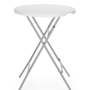 Mesa de bar, AmerBox, Carga máxima: 80 kg, Branco, ⌀800x(H)1100mm
