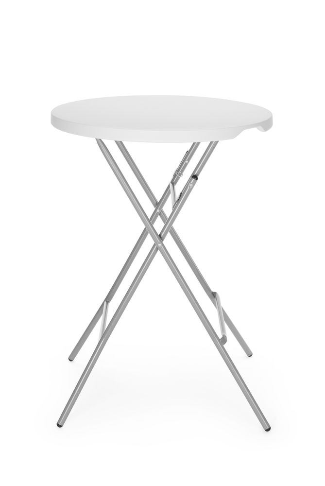 Mesa de bar, AmerBox, Carga máxima: 80 kg, Branco, ⌀800x(H)1100mm