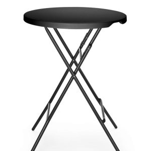Mesa de bar, AmerBox, Preto, ⌀800x(H)1100mm, Redondo