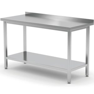 Mesa de parede com prateleira – aparafusada, profundidade 600 mm, Profi Line, 1000x600x(H)850mm