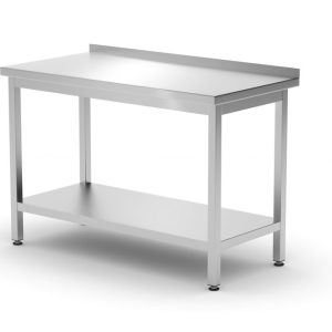 Mesa de parede com prateleira – aparafusada, profundidade 600 mm, Profi Line, 1200x600x(H)850mm