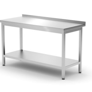 Mesa de parede com prateleira – aparafusada, profundidade 600 mm, Profi Line, 1400x600x(H)850mm