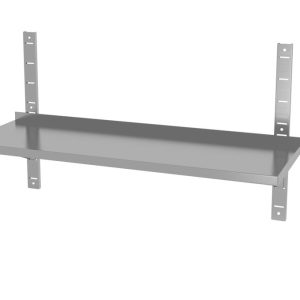 Prateleira de parede ajustável, simples, com 2 suportes, 1200x300x(H)600mm