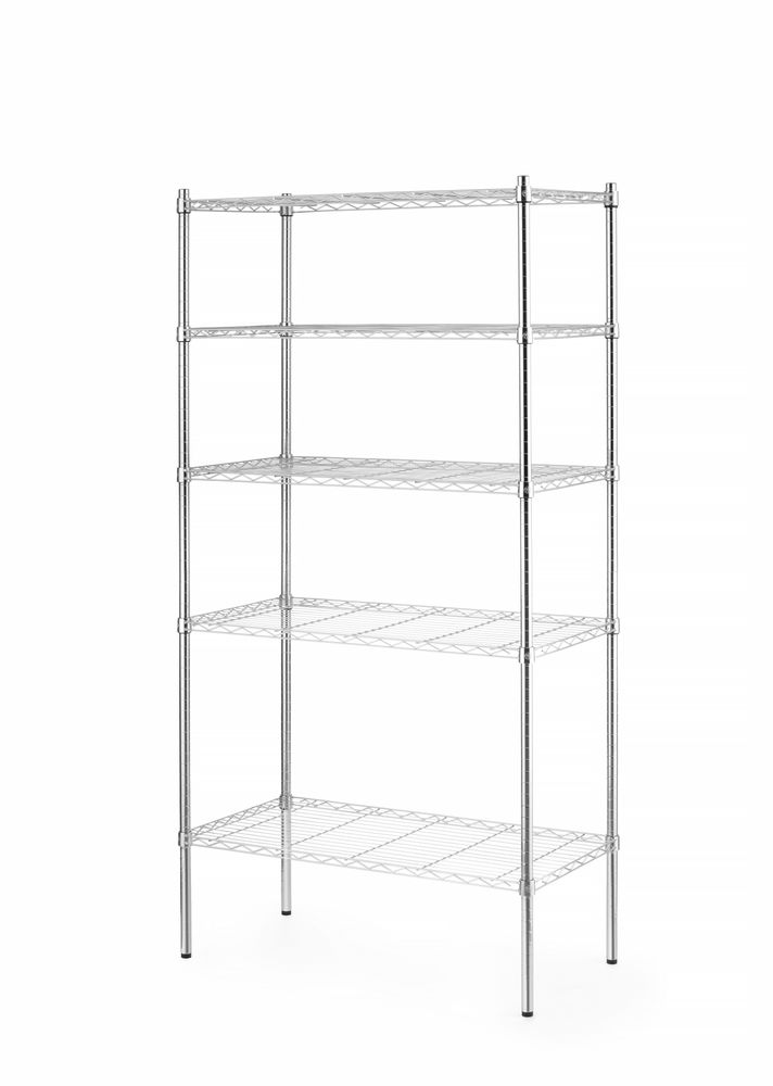 Estante de armazenamento com 5 prateleiras, Preto, 910x455x(H)1830mm - Image 3