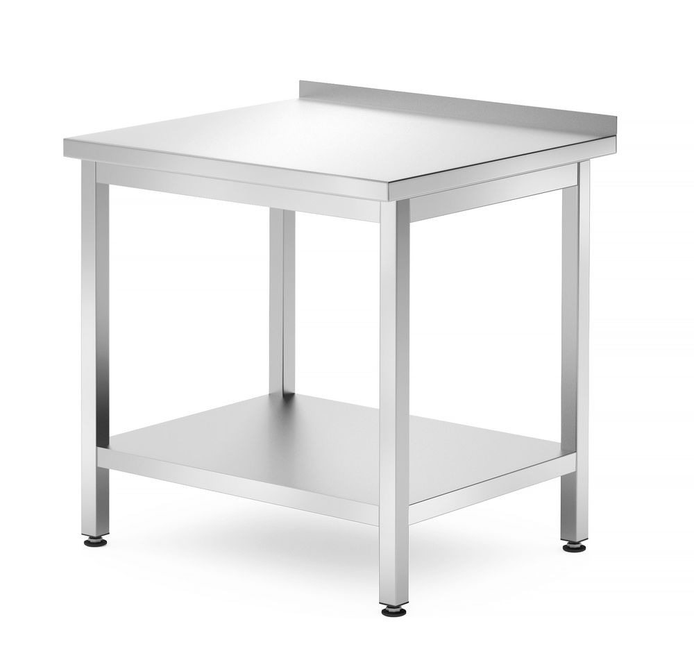 Mesa de parede com prateleira – aparafusada, profundidade 700 mm, Profi Line, 800x700x(H)850mm