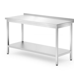 Mesa de parede com prateleira – aparafusada, profundidade 700 mm, Profi Line, 1400x700x(H)850mm
