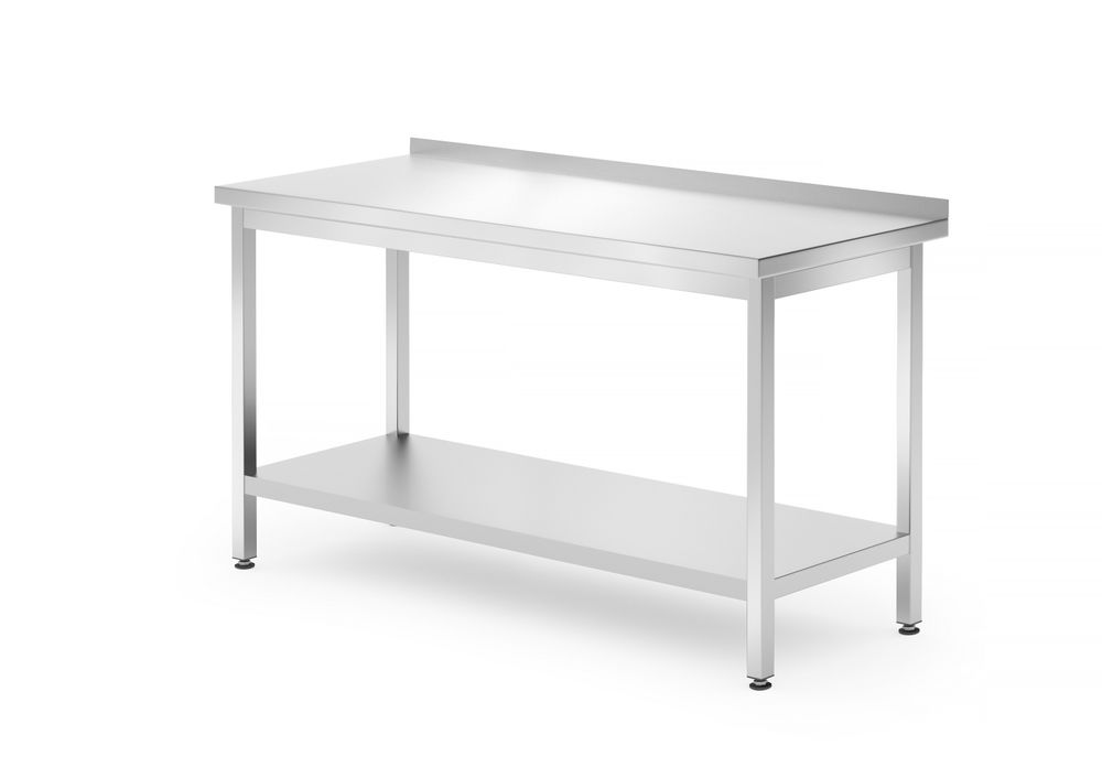 Mesa de parede com prateleira – aparafusada, profundidade 700 mm, Profi Line, 1400x700x(H)850mm