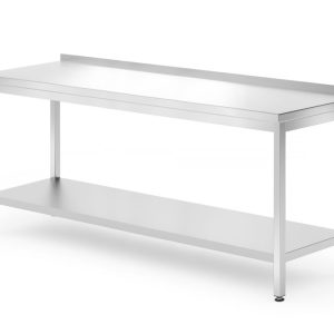 Mesa de parede com prateleira – aparafusada, profundidade 700 mm, Profi Line, 1800x700x(H)850mm