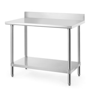 Mesa de trabalho com backsplash, Budget Line, 1000x600x(H)950mm