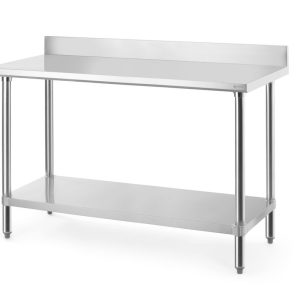 Mesa de trabalho com backsplash, Budget Line, 1400x600x(H)950mm