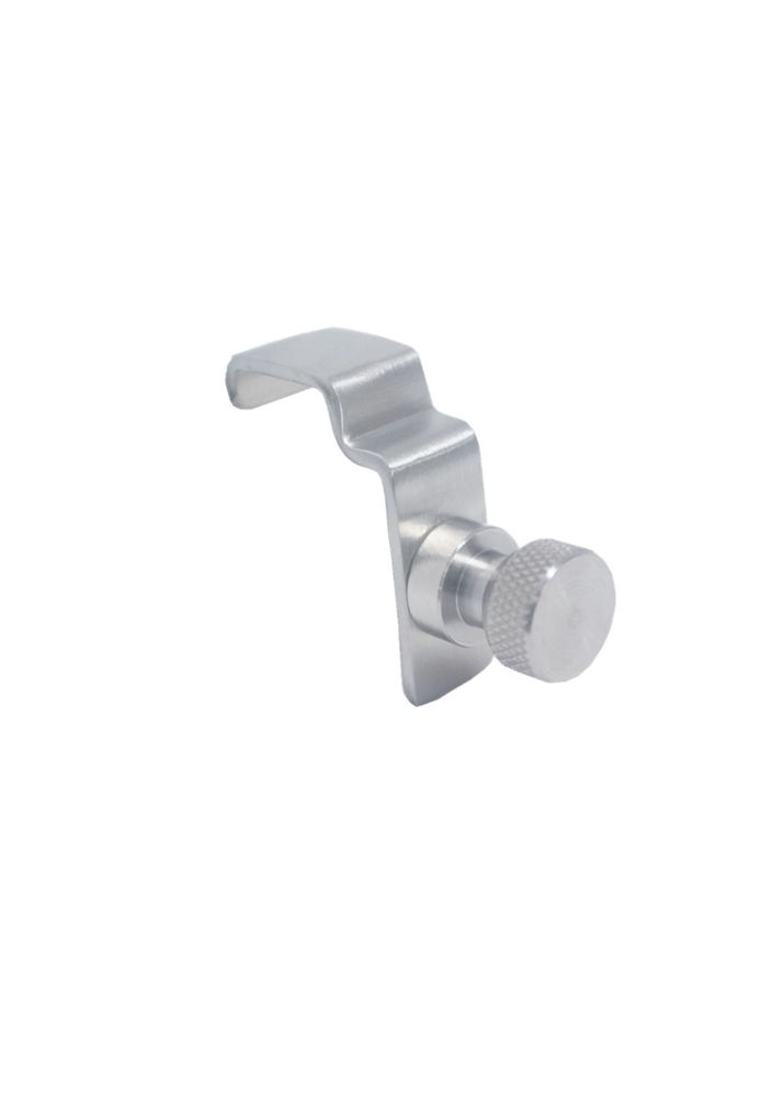 Gancho de extensão para prateleira de armazenamento em alumínio, 15x42x(H)42mm