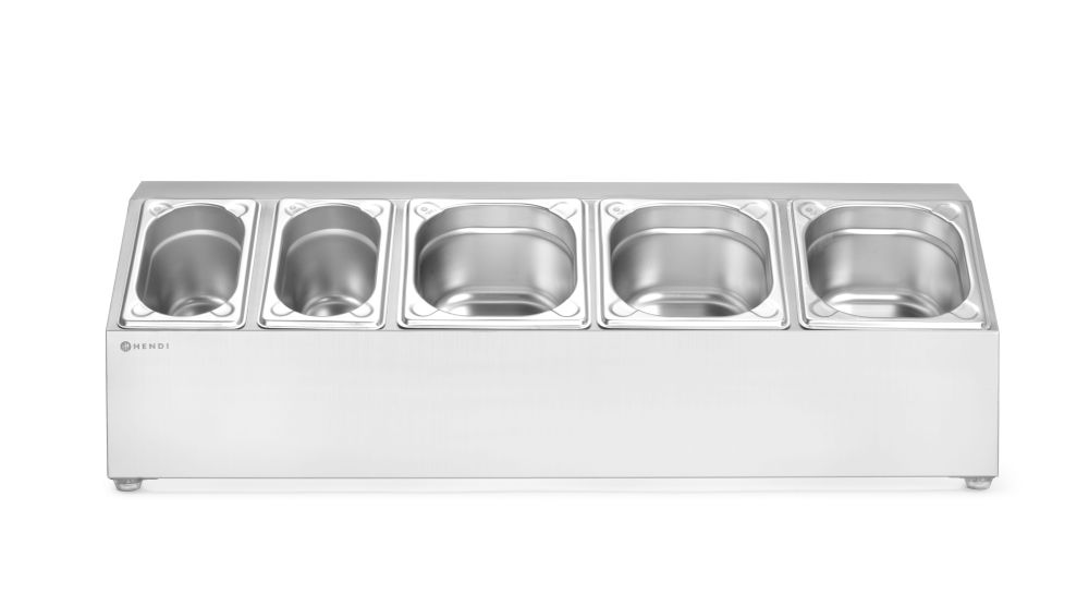 Suporte para recipientes Gastronorm, 5 compartimentos, 745x245x(H)215mm - Image 3