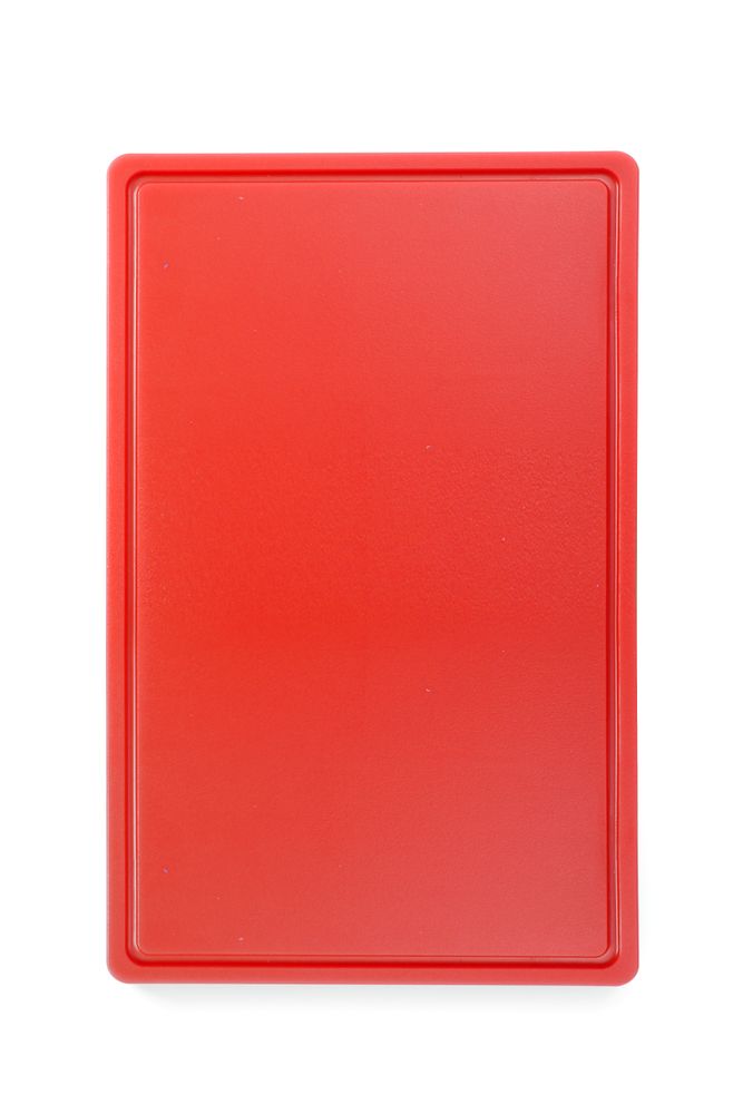 Tábua de corte HACCP Gastronorm 1/1, GN 1/1, Vermelho, 530x325mm, Retangular