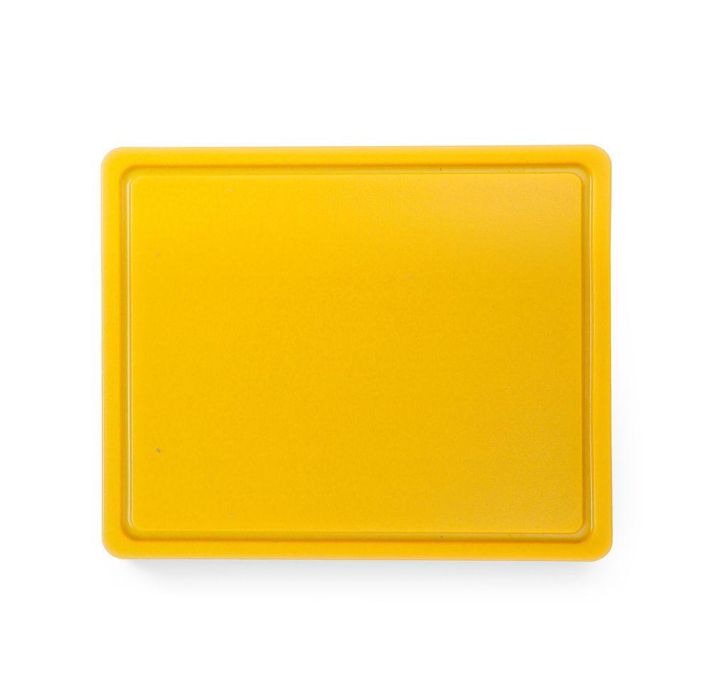 Tábua de corte HACCP Gastronorm 1/2, GN 1/2, Amarelo, 325x265mm, Retangular