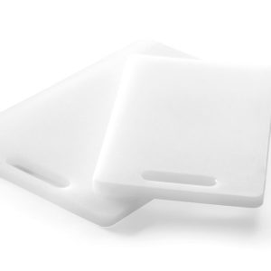 Tábua de corte com pega, Branco, 250x150mm, Retangular