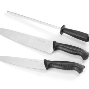 Conjunto de facas, 3 peças, Preto, (L)380mm