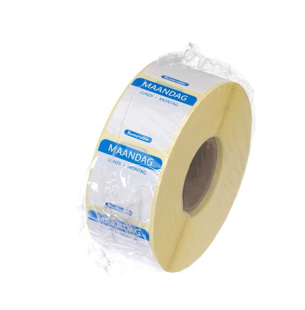 Etiquetas diárias de segurança alimentar, multiusos, fáceis de remover, Azul, 1000 unid., 25x25mm - Image 2