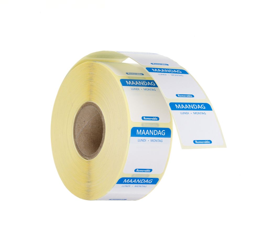 Etiquetas diárias de segurança alimentar, multiusos, fáceis de remover, Amarelo, 1000 unid., 25x25mm - Image 3