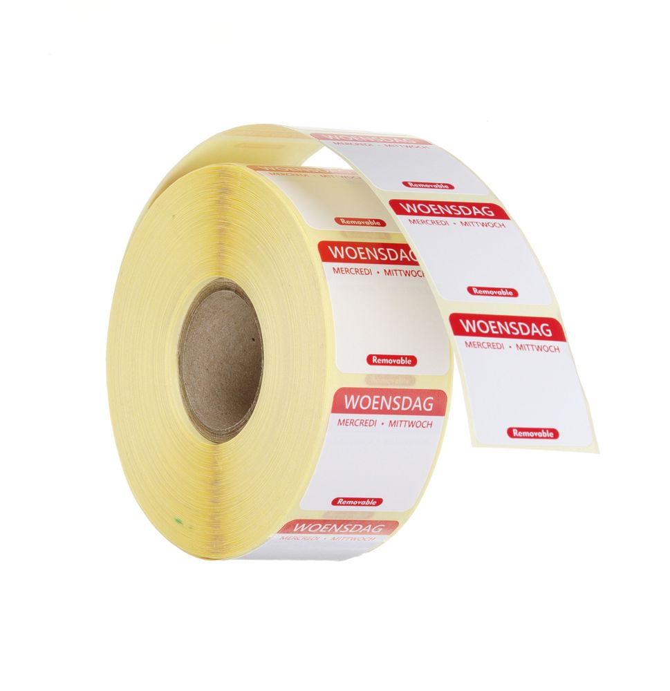 Etiquetas diárias de segurança alimentar, multiusos, fáceis de remover, Amarelo, 1000 unid., 25x25mm - Image 4