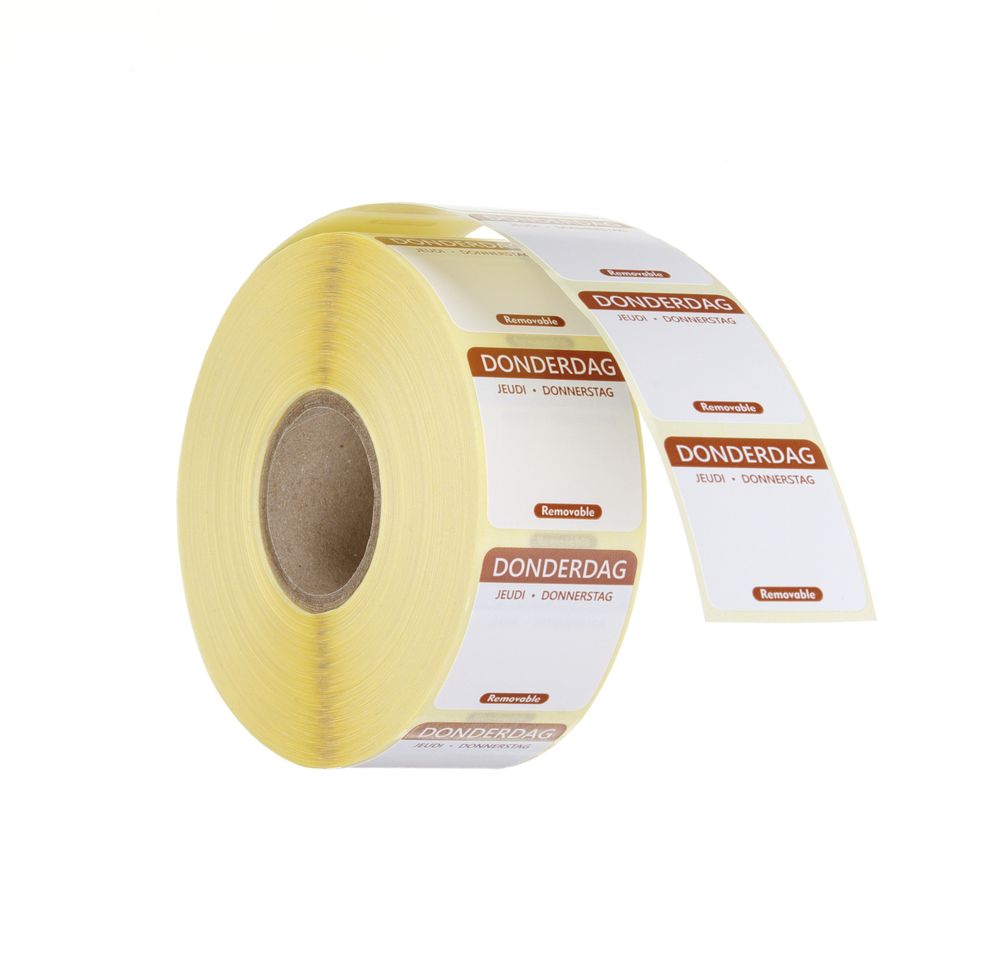 Etiquetas diárias de segurança alimentar, multiusos, fáceis de remover, Amarelo, 1000 unid., 25x25mm - Image 5
