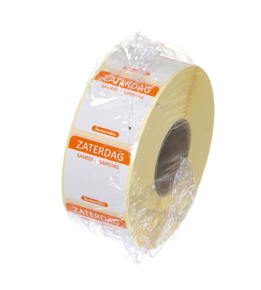 Etiquetas diárias de segurança alimentar, multiusos, fáceis de remover, Laranja, 1000 unid., 25x25mm - Image 2