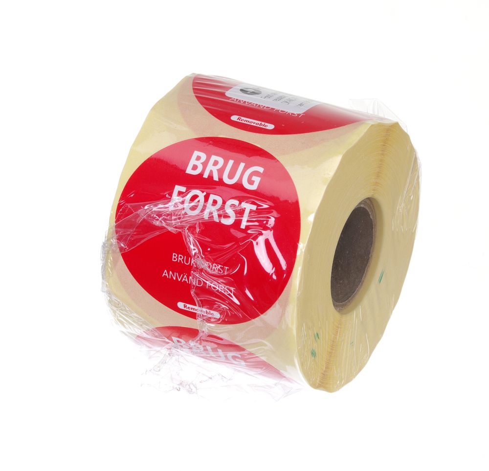 Etiquetas de segurança alimentar, multiusos, fáceis de remover, “USAR PRIMEIRO”, Vermelho, 500 unid., ⌀50mm - Image 2