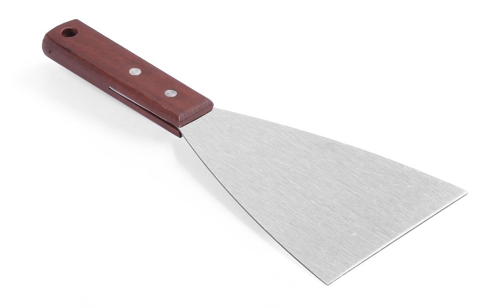 Espátula para raspar, Madeira escura, 251x100mm