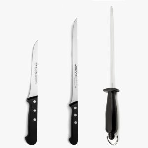 Arcos Conjunto de facas e acessórios - Série Universal kitchen - Preto