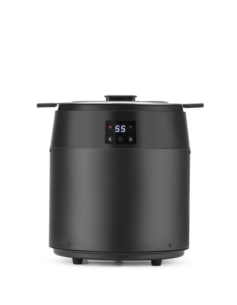 Panela de sopa elétrica sem água, 10L, 10L, Preto, 230V/450W, ⌀330x(H)398mm