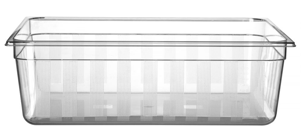 Recipiente Gastronorm 2/1, GN 2/1, 58L, Transparente, 650x530x(H)200mm