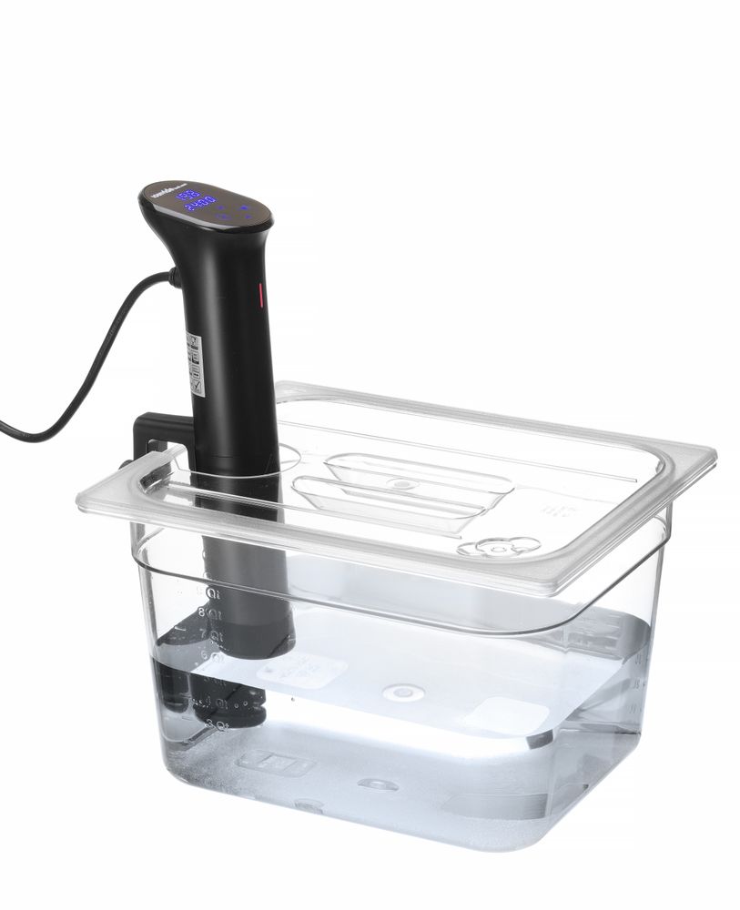 Tampa Gastronorm com abertura para sonda de sous-vide, GN 1/2, Transparente, 265x325mm - Image 3