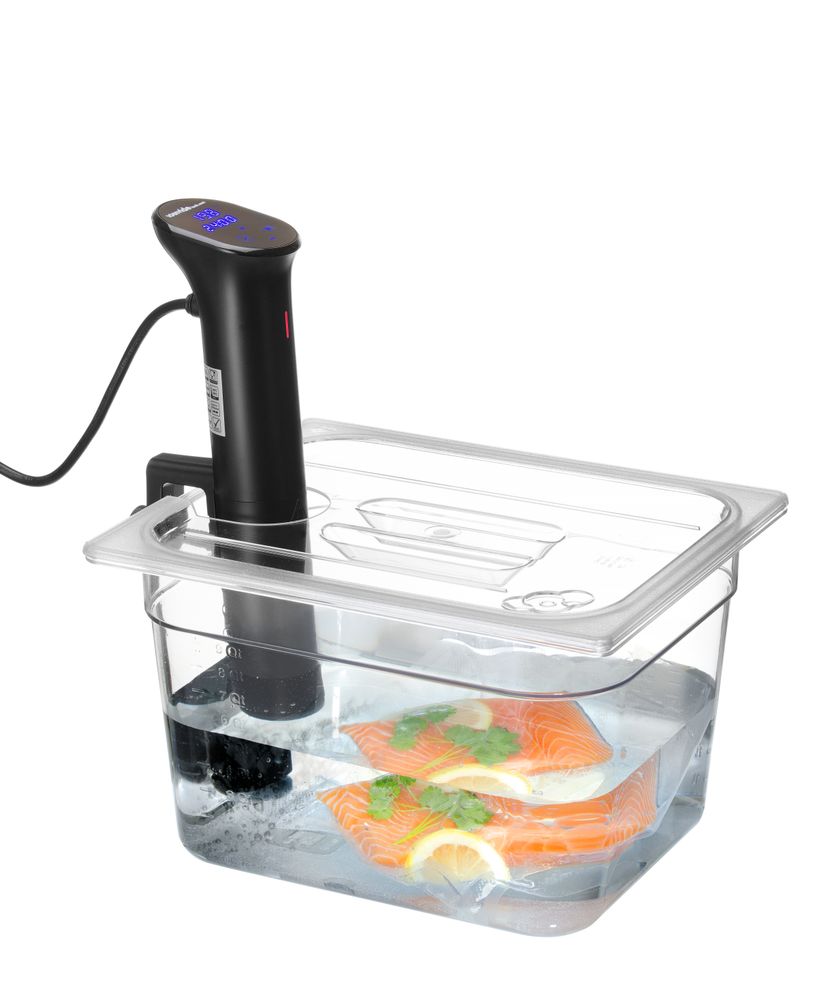Tampa Gastronorm com abertura para sonda de sous-vide, GN 1/2, Transparente, 265x325mm - Image 4