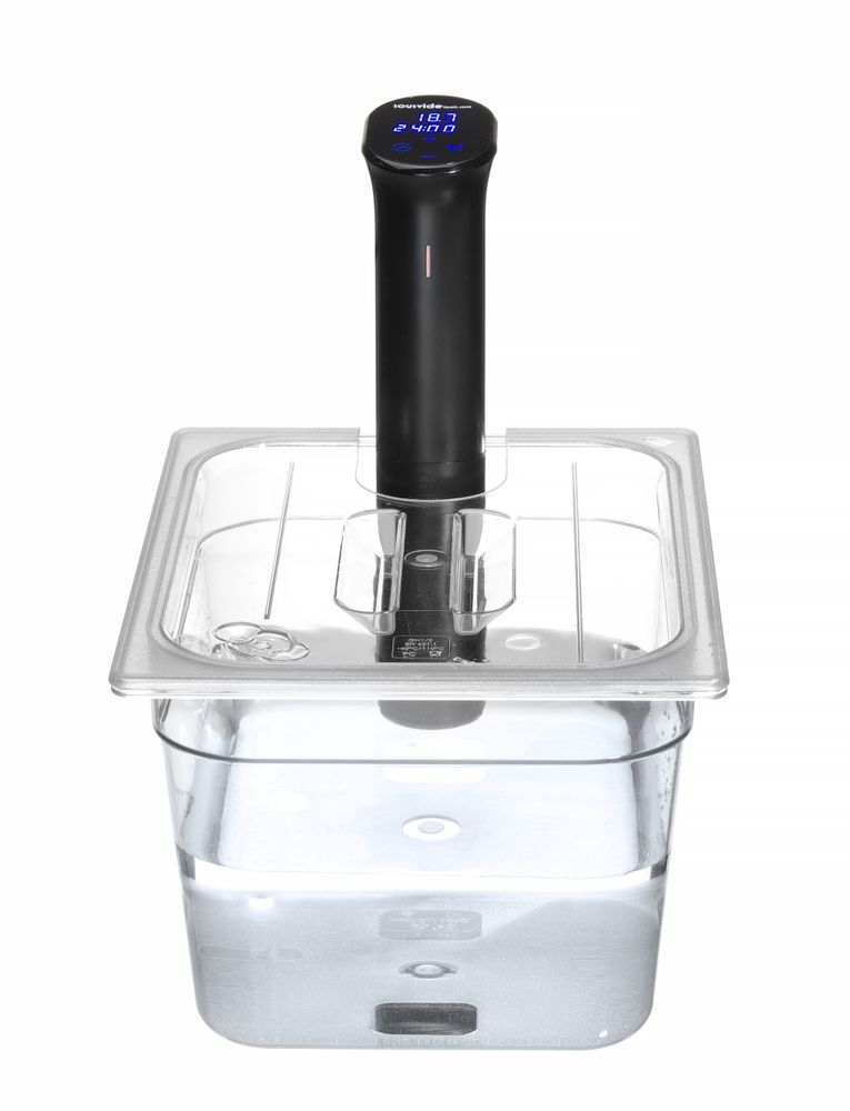 Tampa Gastronorm com abertura para sonda de sous-vide, GN 1/2, Transparente, 265x325mm - Image 5