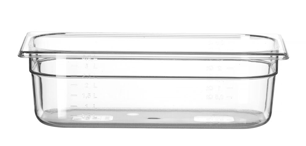 Recipiente Gastronorm 1/3, Profi Line, GN 1/3, 4L, Transparente, 325x176x(H)100mm