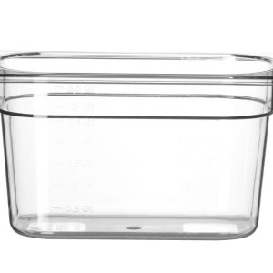Recipiente Gastronorm 1/4, Profi Line, GN 1/4, 5,5L, Transparente, 265x162x(H)200mm
