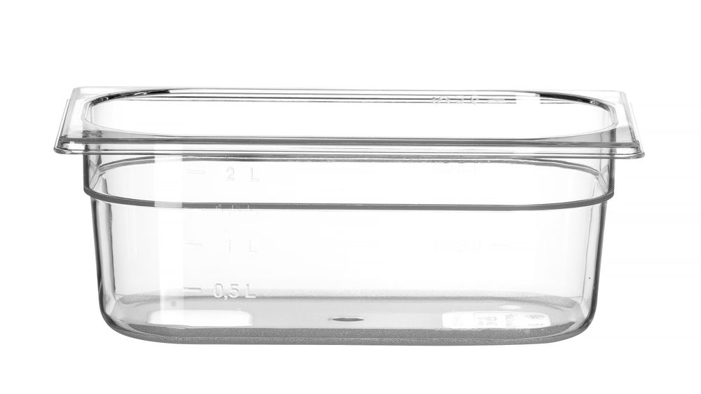 Recipiente Gastronorm 1/4, Profi Line, GN 1/4, 2,8L, Transparente, 265x162x(H)100mm